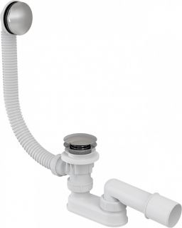 Слив-перелив для ванны AlcaPlast клик-клак 100см хром A504KM-100